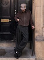 Классические брюки мужские широкого кроя Чёрные — Диагональ — изображение 14