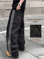 Джинсы мужские широкого кроя Чёрные — Диагональ — изображение 3