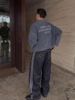 Джинсы мужские широкого кроя Чёрные — Диагональ — изображение 5